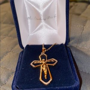 Danbury Mint cross necklace